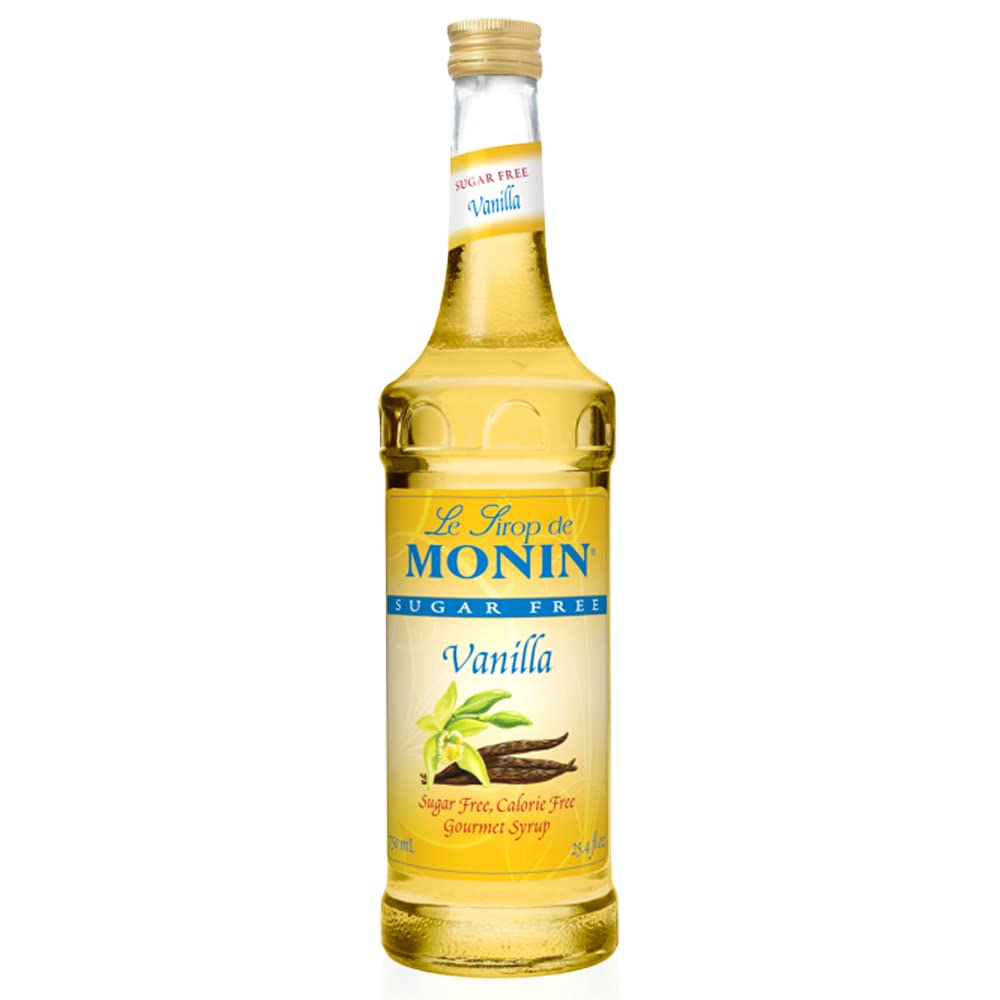 Monin - Vanilla Syrup, Versatile Flavor, Great for Coffee,  Shakes, and Cocktails, Gluten-Free, Non-GMO (750 ml) : Grocery & Gourmet  Food