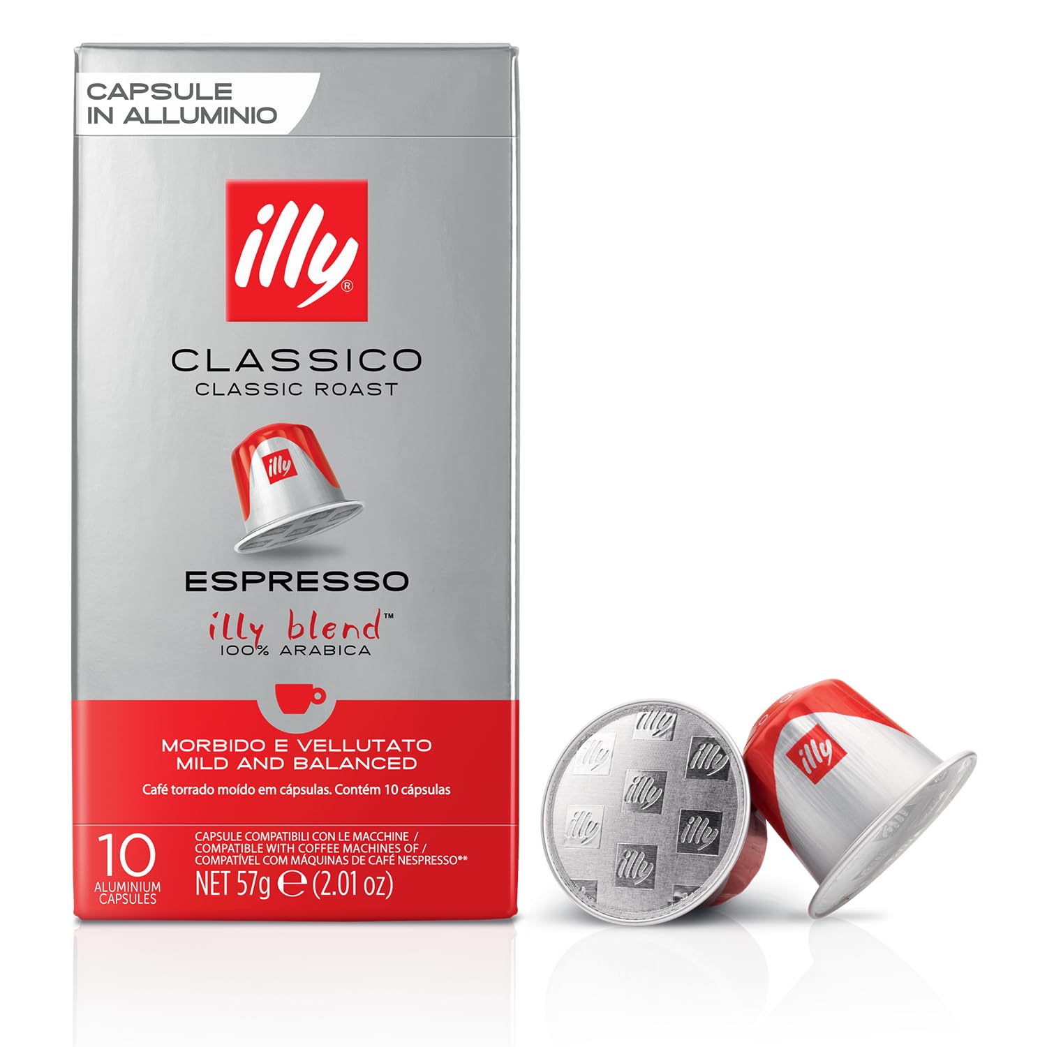 Illy Espresso Single Serve Coffee Compatible Capsules, 100% Arabica Bean  Signatu 