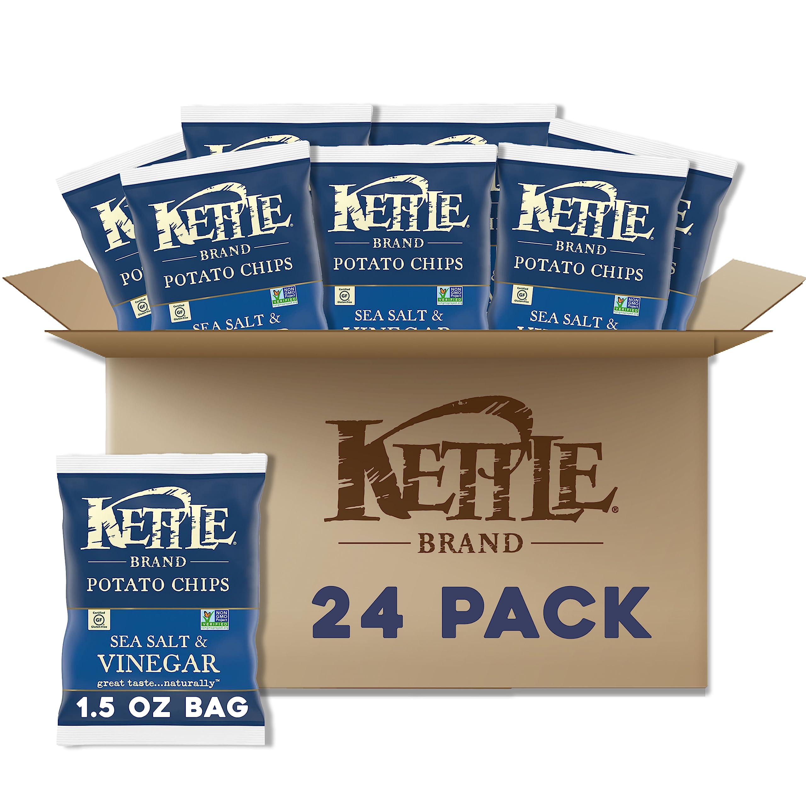 Kettle Brand Potato Chips Variety Pack, 1 Oz, 20 Ct