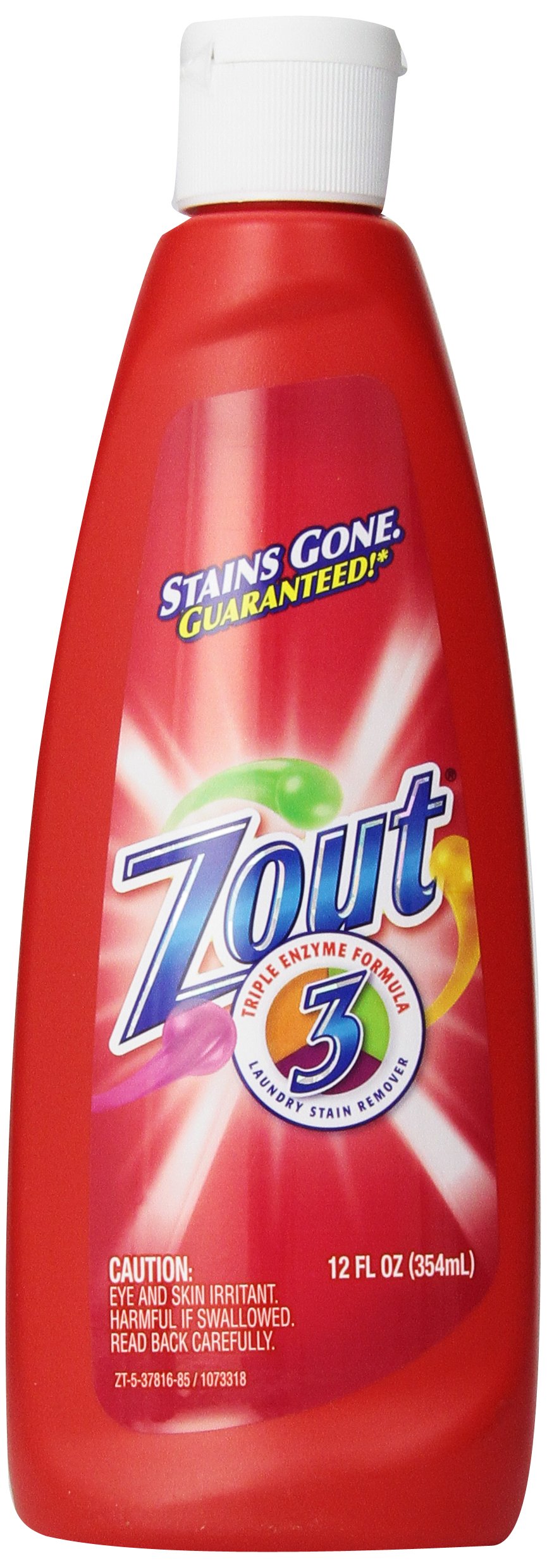 Zout Laundry Stain Remover, Triple Enzyme Formula, 12 Ounce 12 Fl Oz (Pack  of 1)