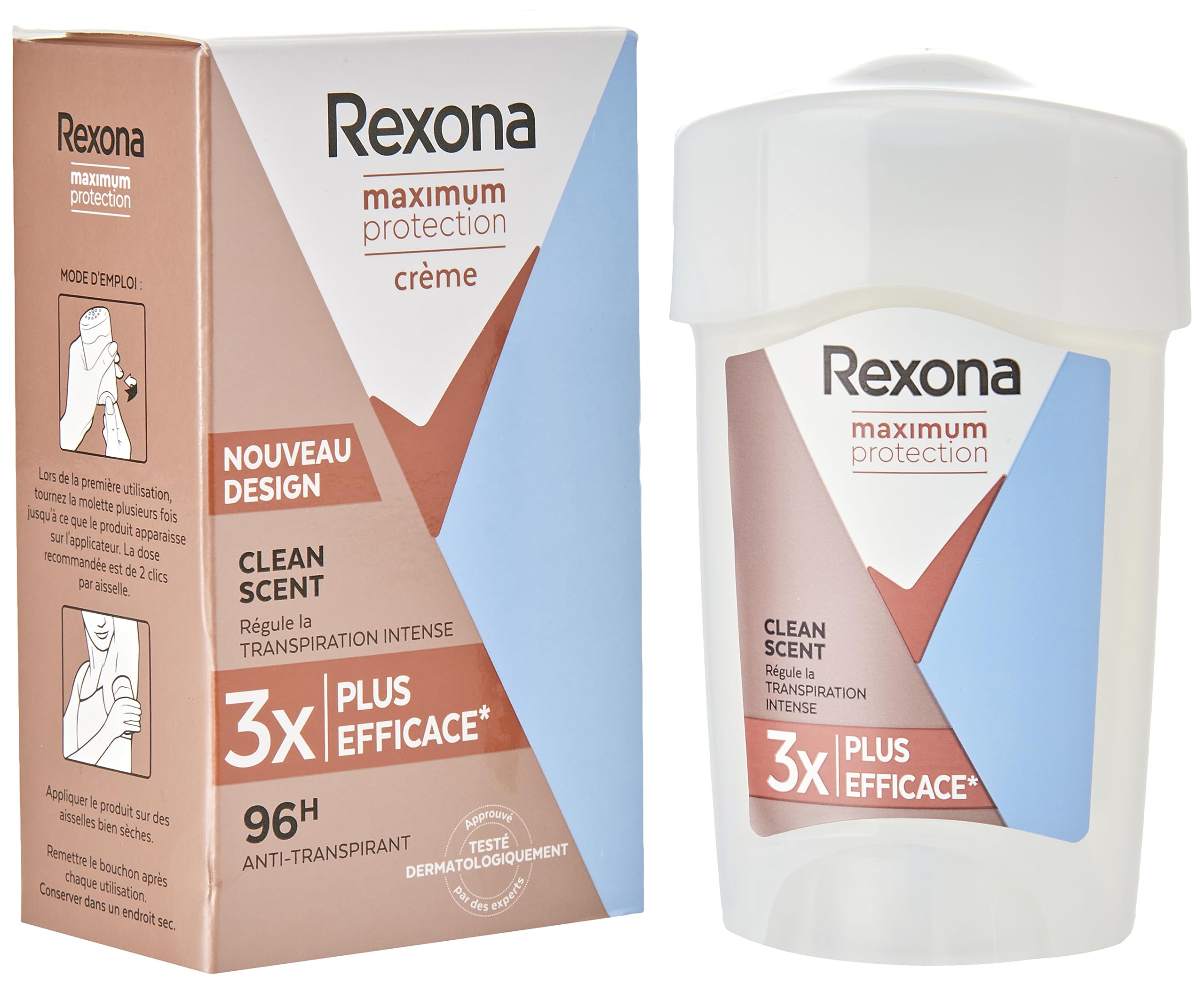Rexona Maximum Protection Sensitive Dry Antiperspirant Cream 45 ml 