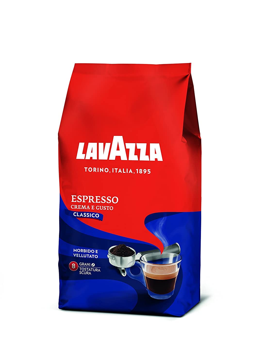 Lavazza Crema e Gusto Whole Bean Coffee Dark Roast 2.2 Pounds Bag