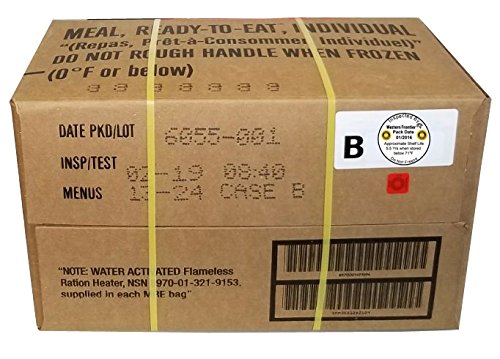 Military MRE Complete Single Meal Inspection Date Feb 2024 or Newer