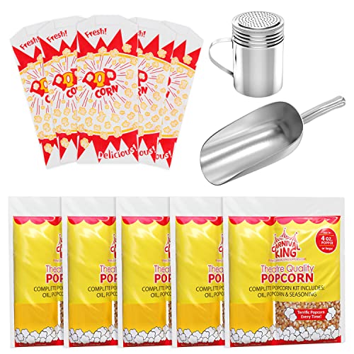 Carnival King All-In-One Popcorn Kit for 12 oz. to 14 oz. Popper - 24/Case