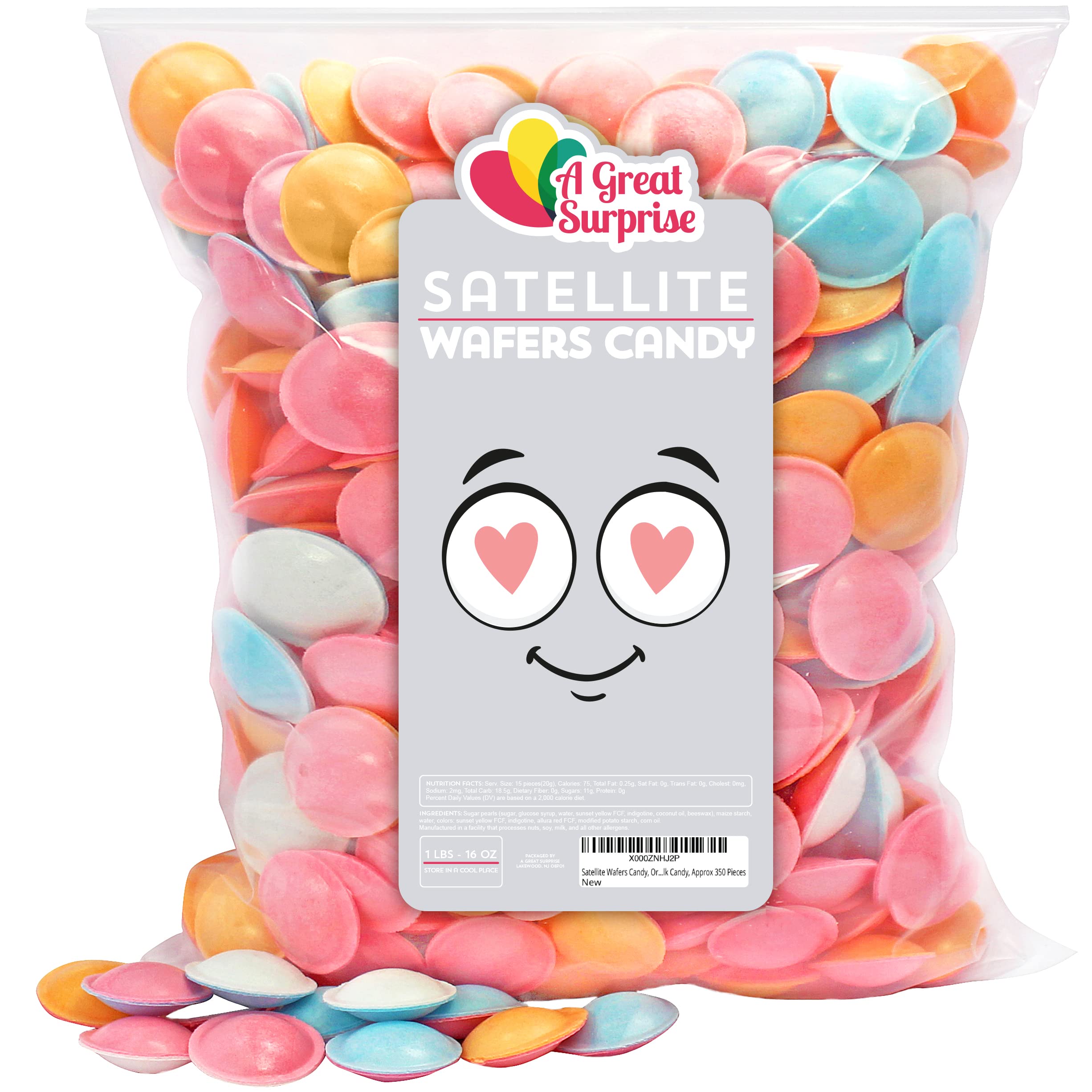 Satellite Wafers Candy - 350 Pieces - Pastel Candy - Flying