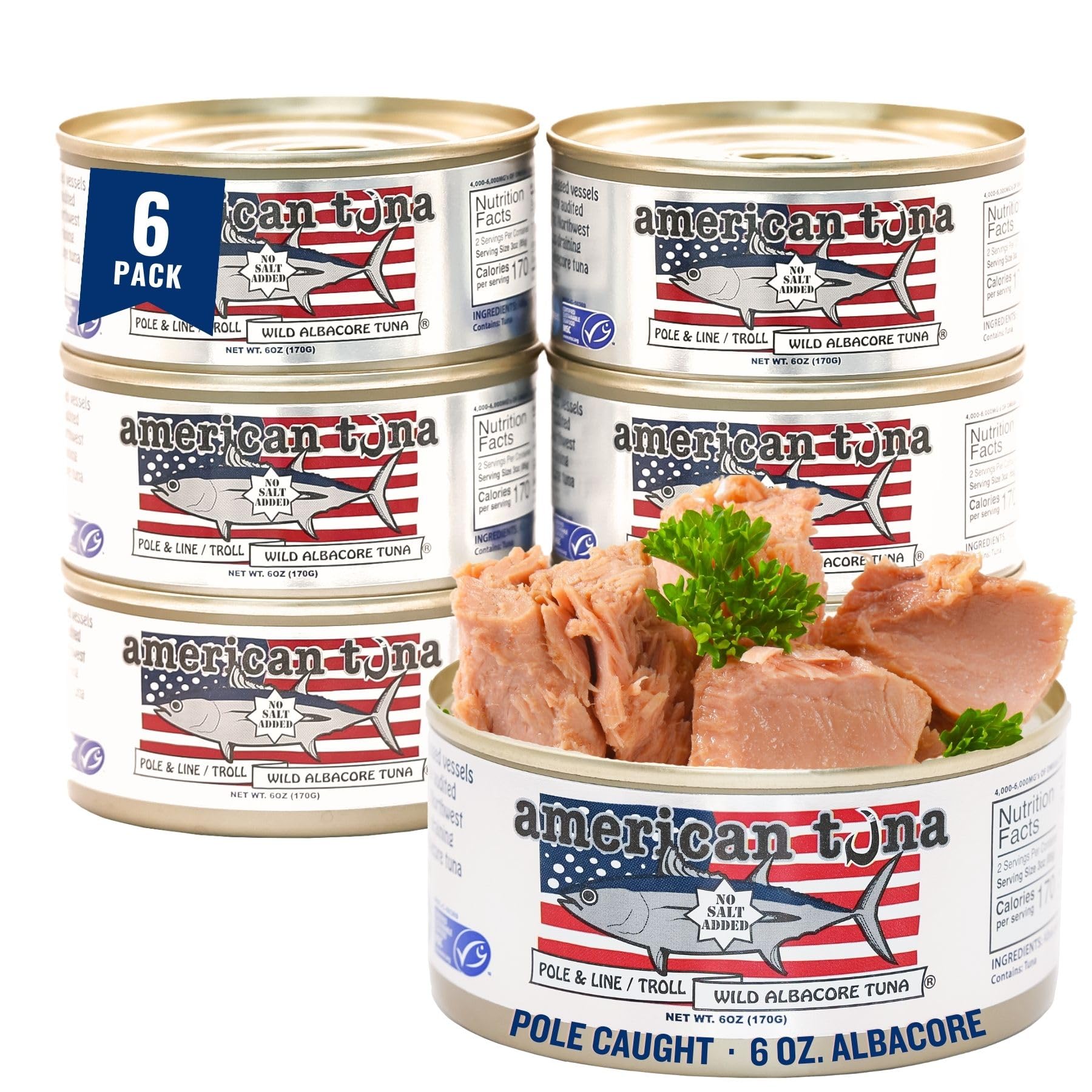 American Tuna Albacore, Wild - 6 oz