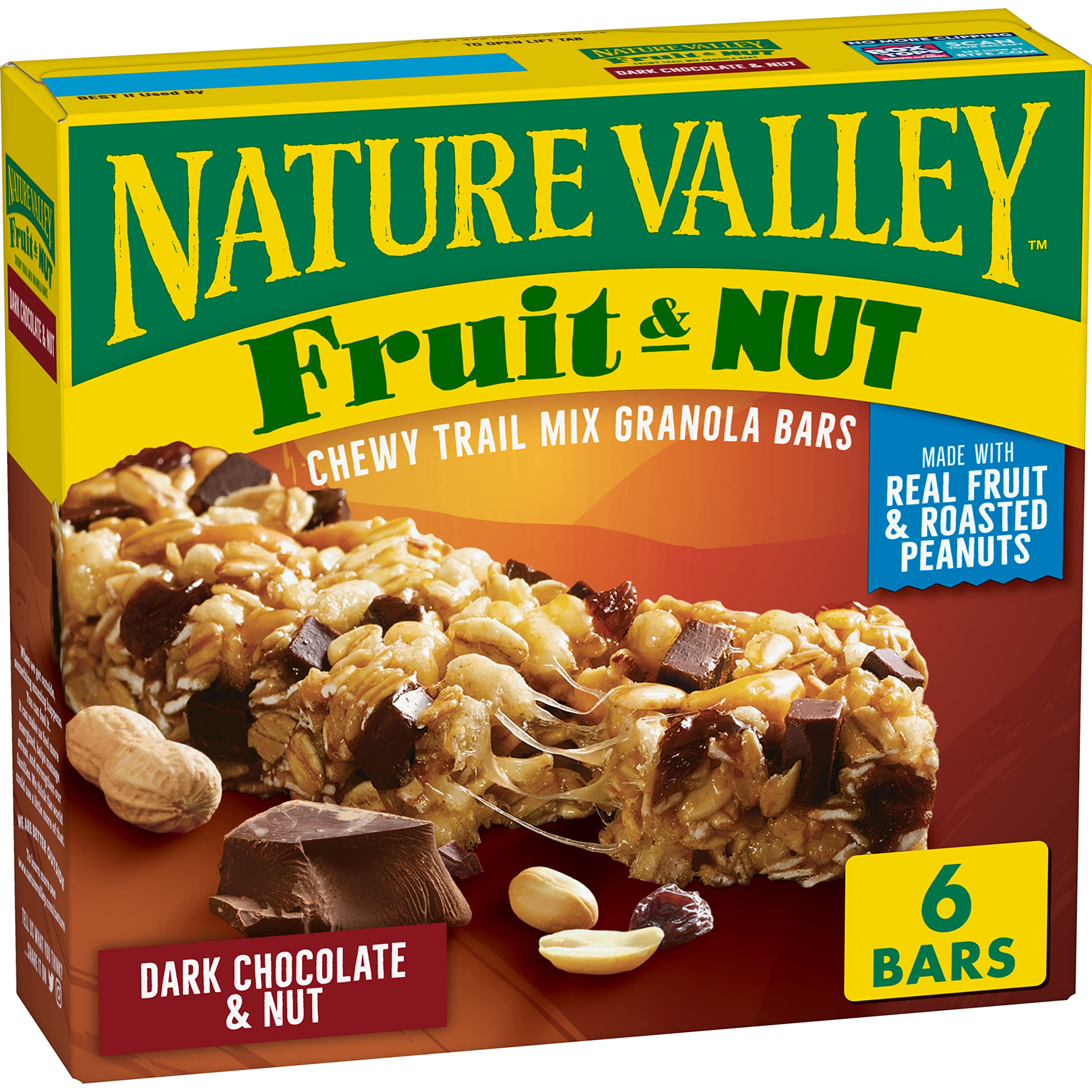 Nature Valley Granola Bars, Almond, Chewy 6 Ea